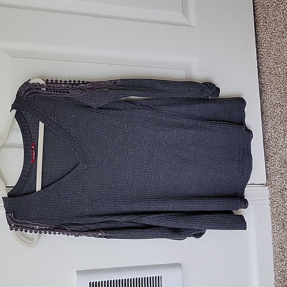 Tunic Cold Shoulder Knit Top